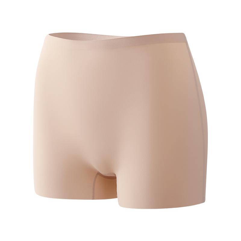 Große Größe Eisseide Nahtlos Antibakteriell Vor Aussetzen Schützende Boxer Damen-Shorts