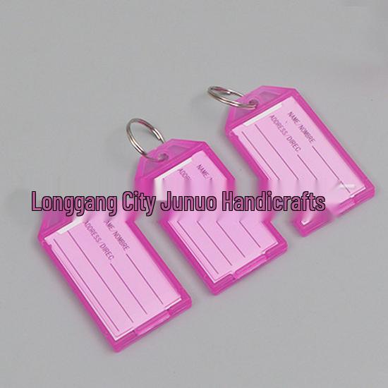 Double-Sided Numbered Transparent Key Tags for Easy Classification and Engraving
