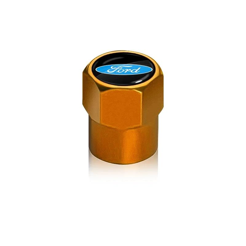 4PCS Car Styling Wheel Tire Valve Stem Cover Cap For Ford Mustang Focus 2 3 4 Mondeo Fiesta ecosport Kuga Fusion Ghia Shelby