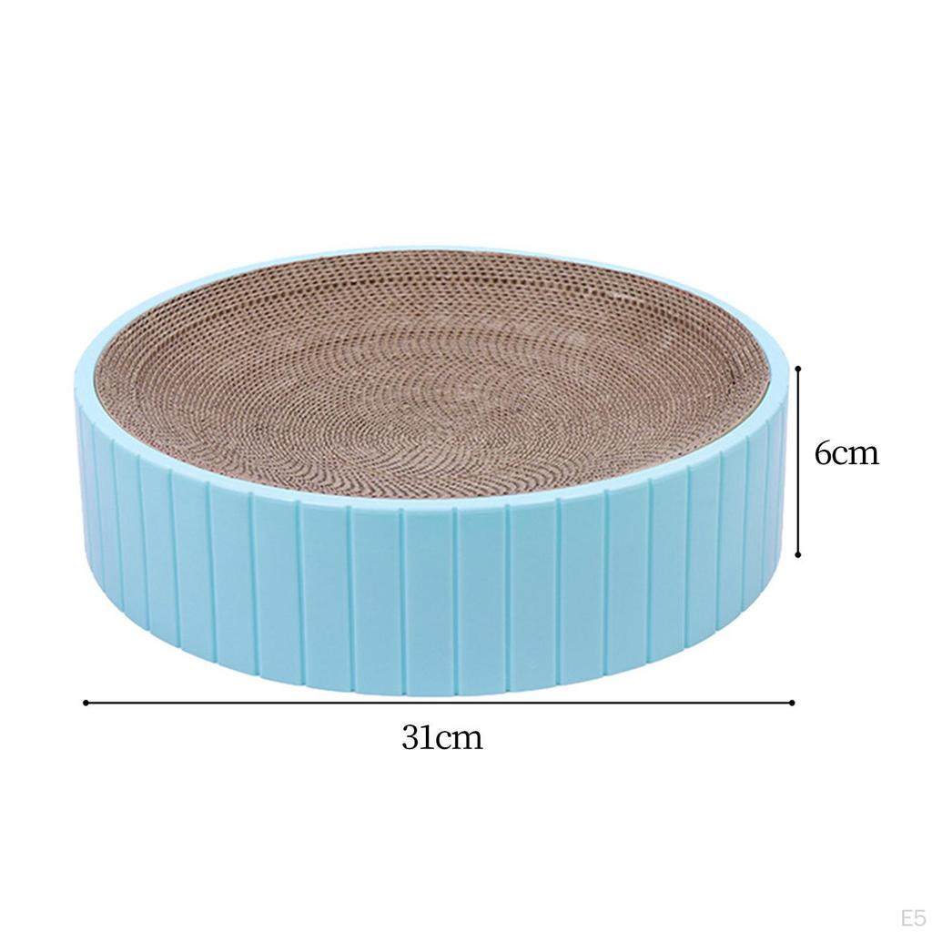 12.20" X 2.36" Round Cat Scratching Post, Detachable Claw Grinder, Nest, Sofa, Bed,
