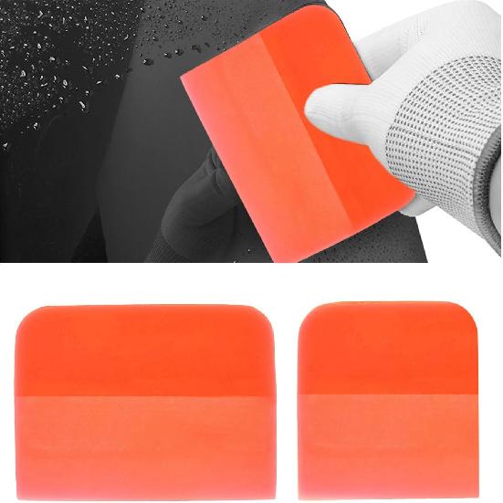 2 PCS PPF Squeegee, TPU Coating Anti-Scratch Window Tint Squeegee Water Remover Scraper, Soft Silicone Rubber Squeegee for Vinyl Wrap Protection