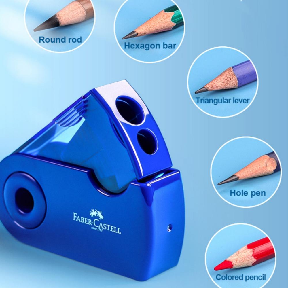 Faber Castell Single/Double Pencil Sharpener for Various Pencils School Office Pen Knife Mini Creative Student Stationery Item