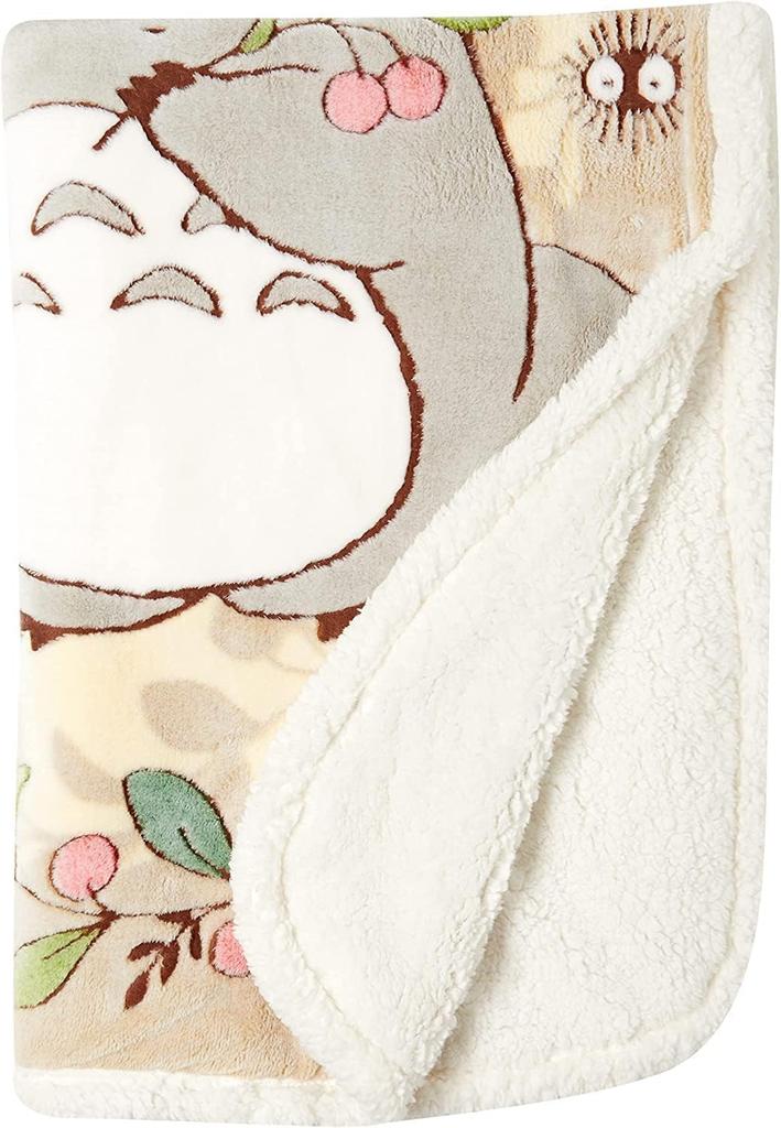 [Marushin] Half Blanket, Leaves and Nuts, Approx. 140 X 100 Cm