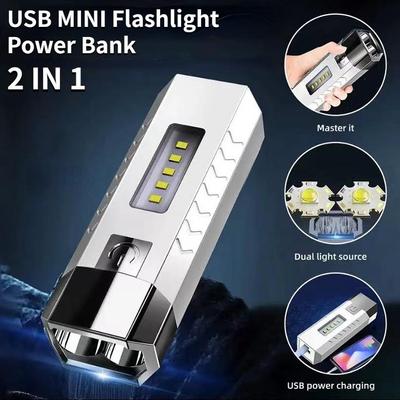 Nuova torcia a LED ultra luminosa Mini torcia con ricarica USB Torcia di qualità per mini torcia a LED portatile di emergenza