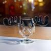 1-3PCS 240ml 8oz Christmas Vacation Moose Mug Christmas Reindeer Head Creative Elk Glass Wine Beer Water Juice Milk Glass