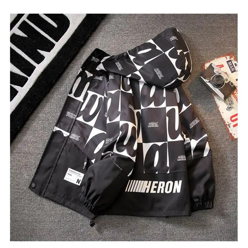 Boys' Outerwear,Spring and Autumn Styles, Children's Assault Suit, Medium Size, Thin Style, Boys' Explosive Street Hooligan Handsome Style