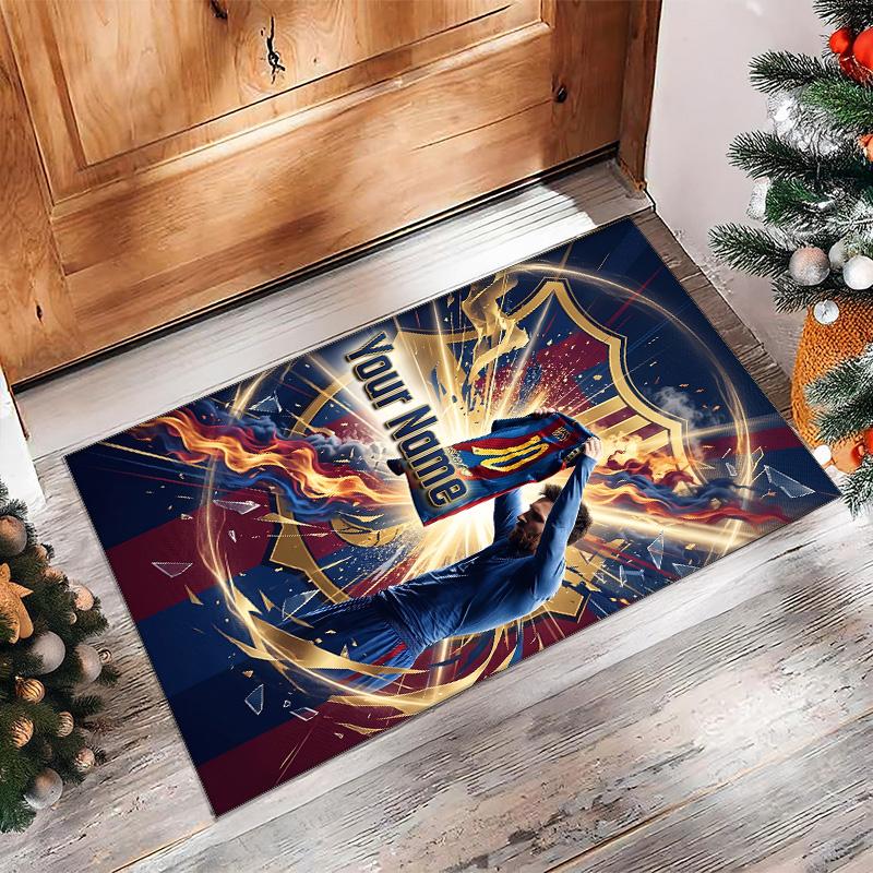 Tappeto in Cristallo Vellutato Stampato Lionel Messi Tappeto Antiscivolo in Cristallo Vellutato Per Divano Camera da Letto Decorazione Interna della Casa