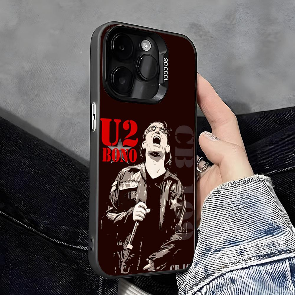 

U2 Band Phone Case For IPhone 17 Pro Max 16 Pro Max 15 14 13 11 12 Mini Xs X Xr 7 8 Plus Se Color Silver Cover iPhone 14 Pro