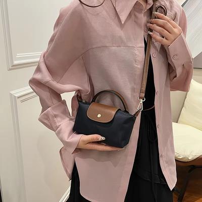 2025 Mini Dumpling Handbag for Women Nylon Fabric Fashionable Shoulder Crossbody Mobile Phone Bag for Ladies