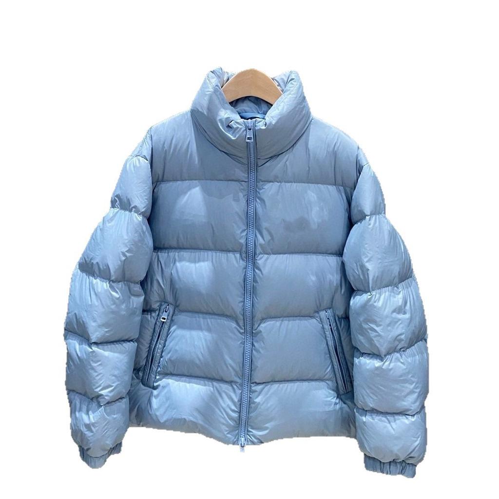 Cabinet quality! The new M family male and female couples thickened loose stand-up collar feather bread clothes white duck down