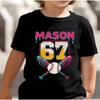 Kids 67 Themed Colorful Print TShirt Soft Cotton Fabric Breathable and Comfortable Ideal for Toddlers and Childrendf0384
