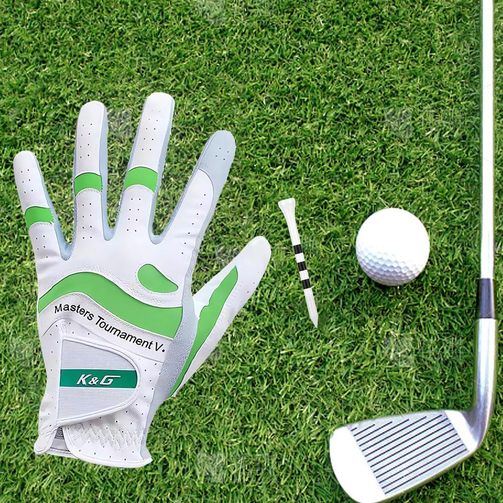 Karamagic Golfhandschoen voor Links PU Comfortabel met Clip en Golf Mannen, Hand, Stof, Pasvorm, Tee, Multifunctioneel, Wasbaar.