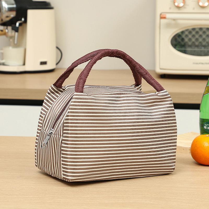 Simple Lunch Box Bag Student Bento Bag Portable Thermal Insulated Lunch Box Insulation Bento Pack Student Bento Lunch Handbag