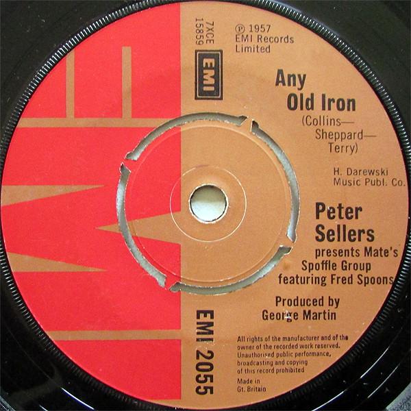 

7inch Record PETER SELLERS - Any Old Iron EMI2055 EMI 1973 UK Reggae, Ska & Dub Used