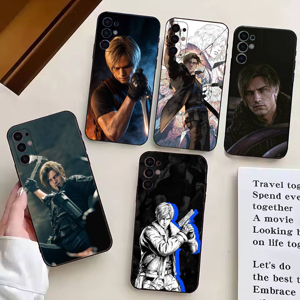 R-Residents Evil Leon Kennedy Phone Case For Samsung S25,S24,S21,S22,S23,S30,Ultra,S20,Plus,Fe,Soft Silicone Black Cover