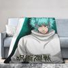 Hajime Kashimo Jujutsu Kaisen Blanket Quality Warm Soft Throw Blanket Winter Child Couch Chair Fluffy Bedspread