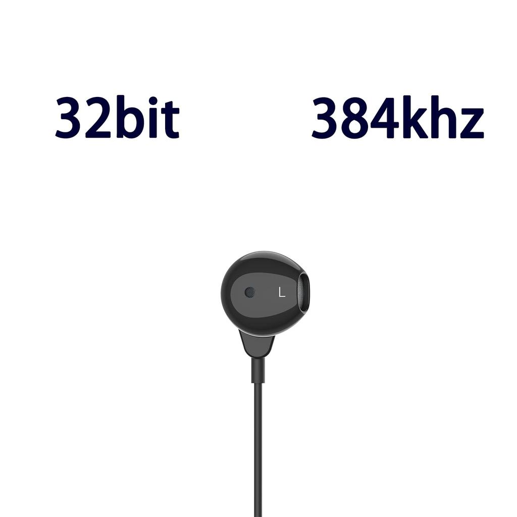 GUROYI Type C Earphones USB C Earphones Type C Stereo Earphones Microphone with Remote Control 32bit 384kHz Leak Prevention Compatible with Compatible