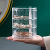 1pc-Multi-Layer Rotary Jewelry Storage Box Round Display Stand DIY Bead Jewelry Classification Transparent Display Case For