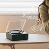 Record Player Bluetooth Speaker 3 Modes HiFi Stereo Sound Portable Wireless Turntable Speaker Alarm 