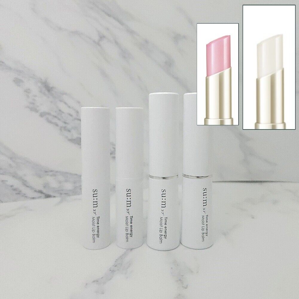 su:m37 Time energy Feuchtigkeitspflege Lippenbalsam Set 4 Stück + ZUFÄLLIGES GESCHENK