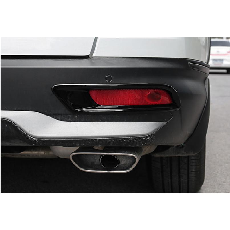 Gloss Black Car Rear Fog Light Lamp Frame Trim 2pcs For HONDA CR-V CRV 2020-2021