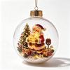 Leuchtende Weihnachtsgeschichte Ornamente 8x8cm Kunststoff Weihnachtsbaum Hängekugel mit Aufhängeseil Festlicher Anhänger Dekor für Weihnachtsbaum