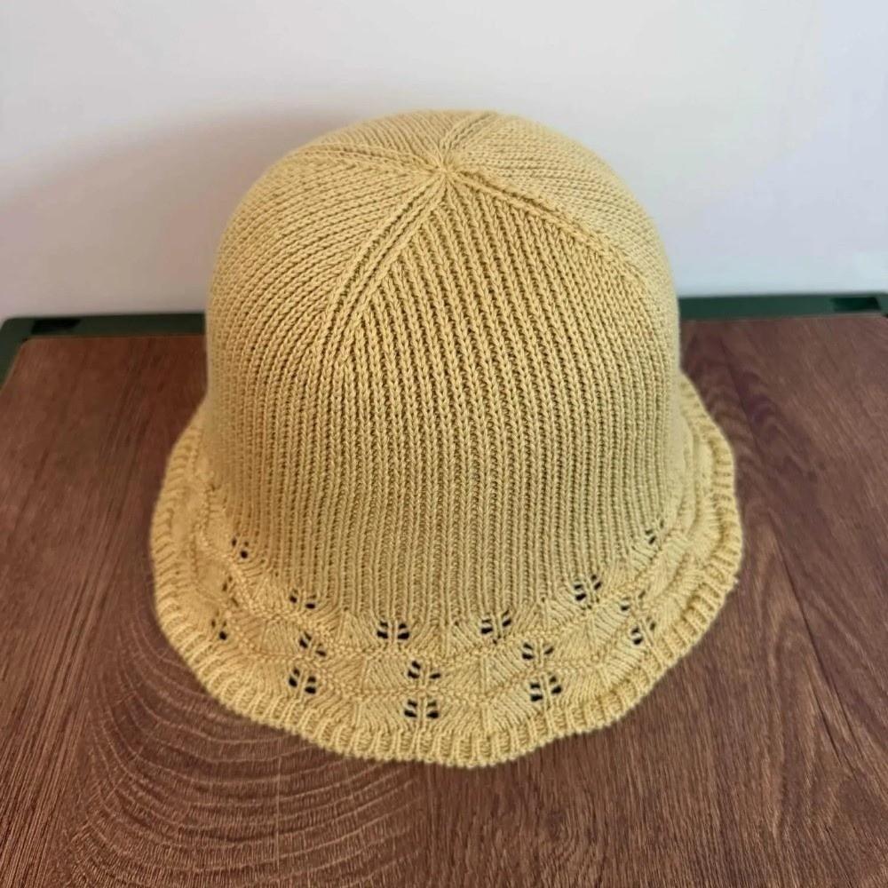 Sun Protection Women Sun Hat Wave Pattern Fisherman Hat New Knitted Fisherman Hat Women's Spring
