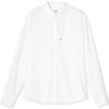 Levis Plain Minimalist Comfortable Polo Long Sleeve Shirt Women Shirts White A8745-0002