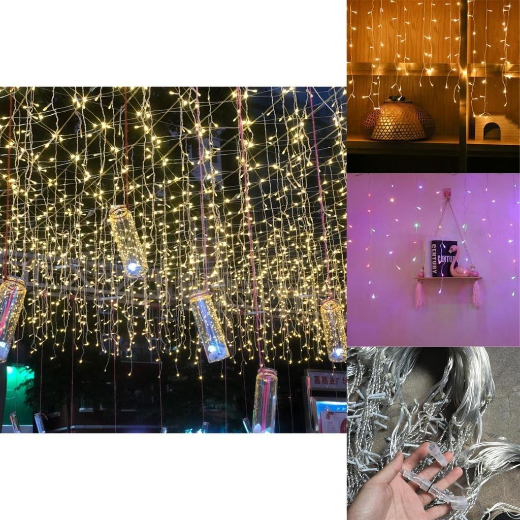 Waterproof 13-130ft Curtain Icicle Lights Led Fairy Christmas Indoor Outdoor Wedding Party