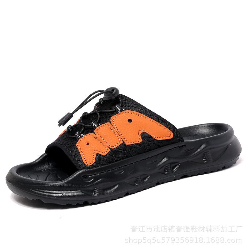 

Тапочки мужские летние мягкая подошва шлепанцы для подростков нескользящие и износостойкие спортивные и для отдыха пляжные сандалии 44