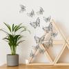Pack of 24 Wall Art Stickers Room Mirror Decals PVC Craft Self Adhesive Removable Home Wedding Decor Refrigerator Tile