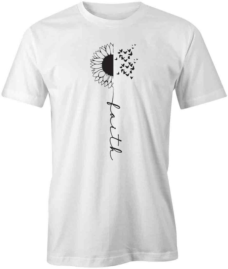 FAITH SUNFLOWER TShirt Tee Short-Sleeved Cotton CLOTHING S1WSA109
