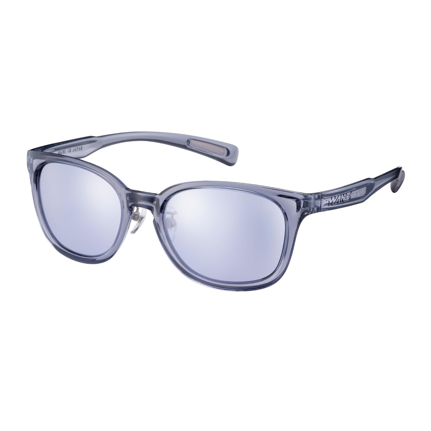 

SWANS DF Pathway Mirror Lens Sunglasses SCLA Silver Mirror x Ultra Ice Made in for Men and Golf PW-0714 Blue, Japan, Women, Fishing, Running,