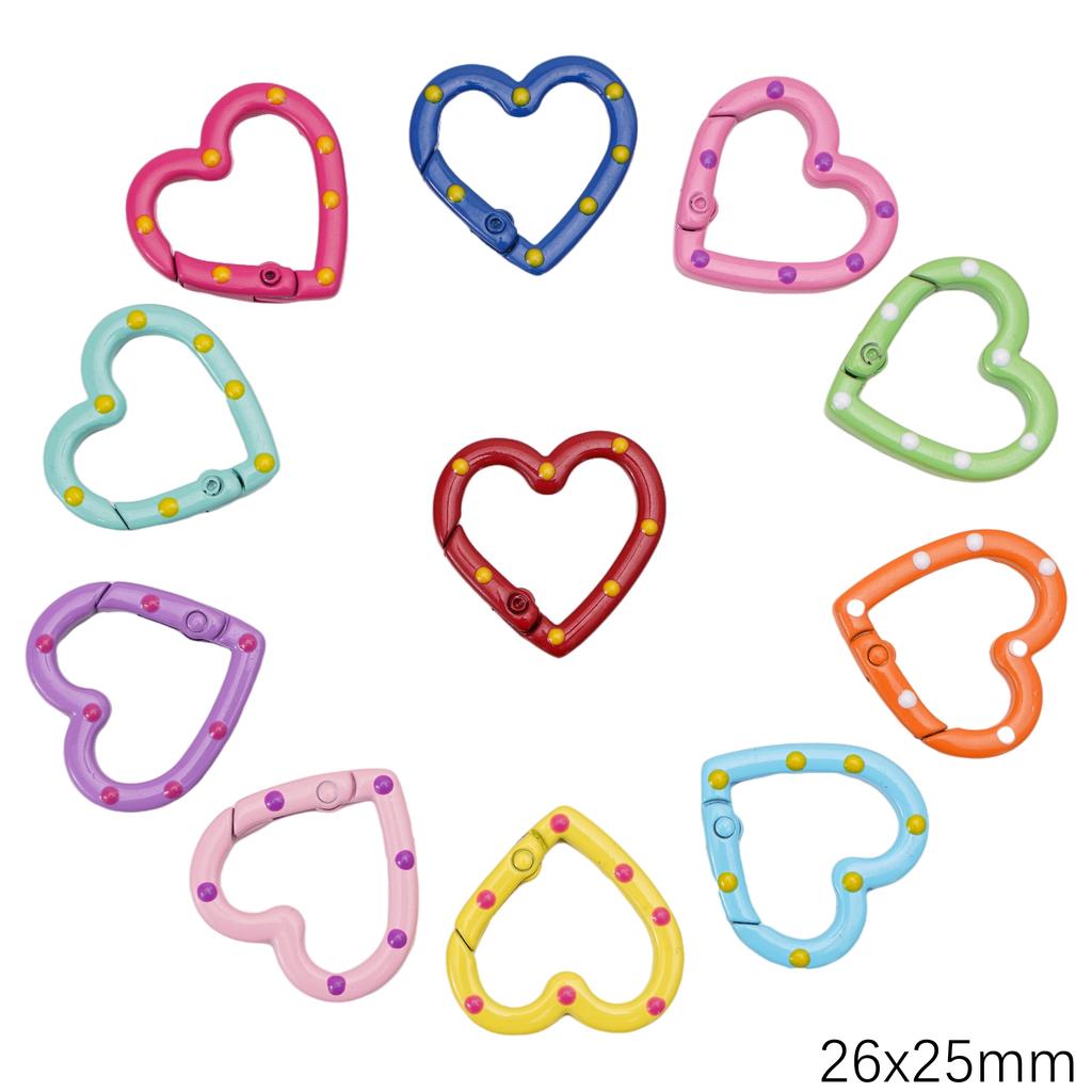 5-100pcs Alloy Spray Painted Keychain Key Chain Snap Hook Key Ring For DIY Jewelry Keys Wallets Decorations