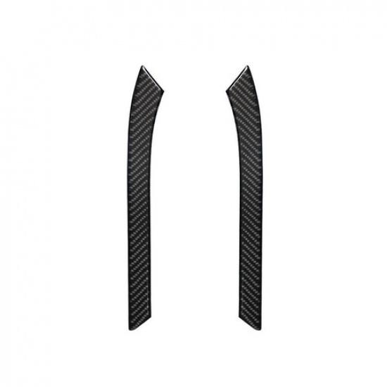 Transmission Console Side Carbon Fiber Interior Trim For 08-13 Cadillac CTS 2PCS