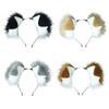 Plush Dog Ears Headband Cosplay Costume Hairhoop Party Props Headpiece ComicShow Headdress Girls Animation Accessories