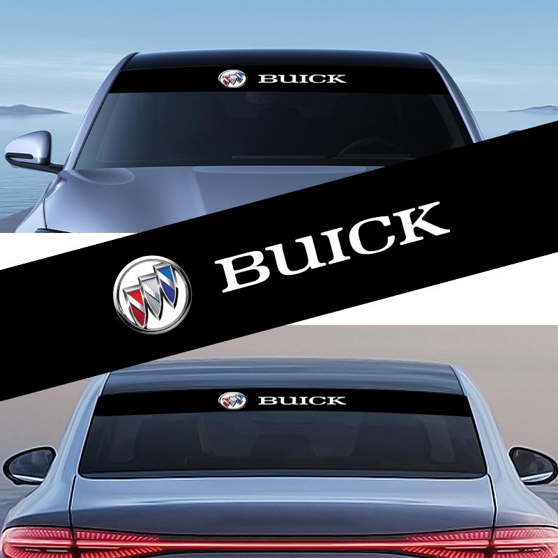 Naklejki na przednią szybę samochodu Przedni i tylny emblemat dekoracyjny Do Buick Verano Velite Lesabre Riviera Avenir GL6 GL8 Envision Excelle