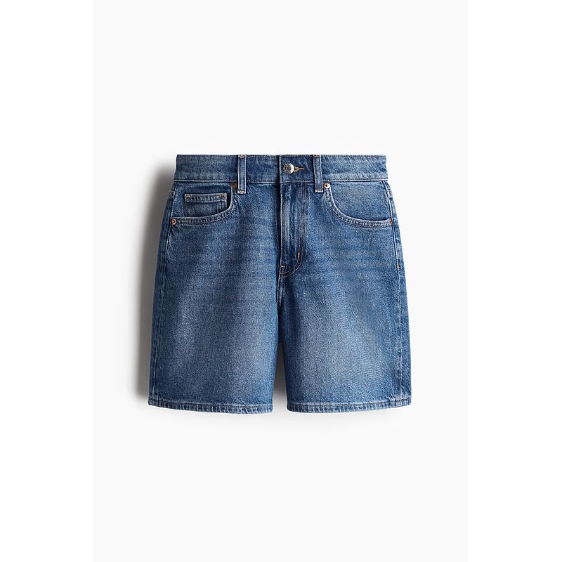 

HM Women s Jeans 2025 Summer New Arrival High Waist Straight-leg Silm Slim Looking Sexy Hot Pants Shorts 1222124 Denim Blue 007 160/72