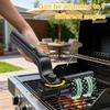 Electric Rotary Grill Brush with 3-Speed Power Control Adjustable 7-Angle Head Stainless Steel Bristles Cleaning Tool High Temp Resistant Grill