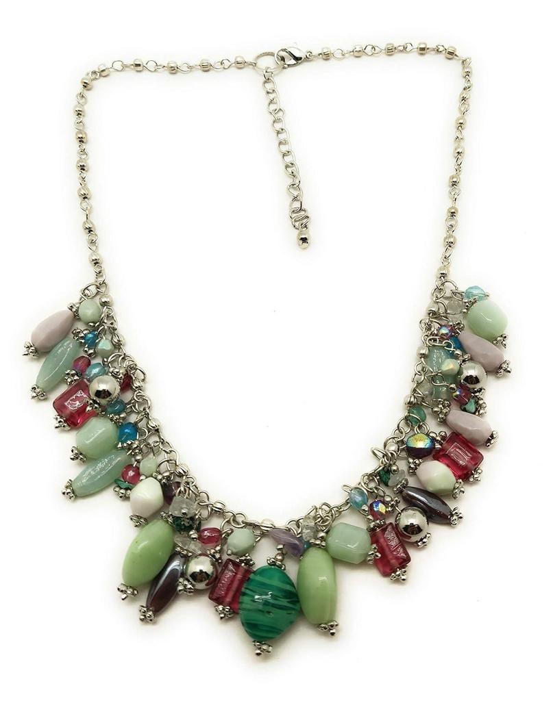 Handmade Latest Trendy Boho Charms Western Fashion Jewellery Necklace for Girls and Women (Multi Colour)
