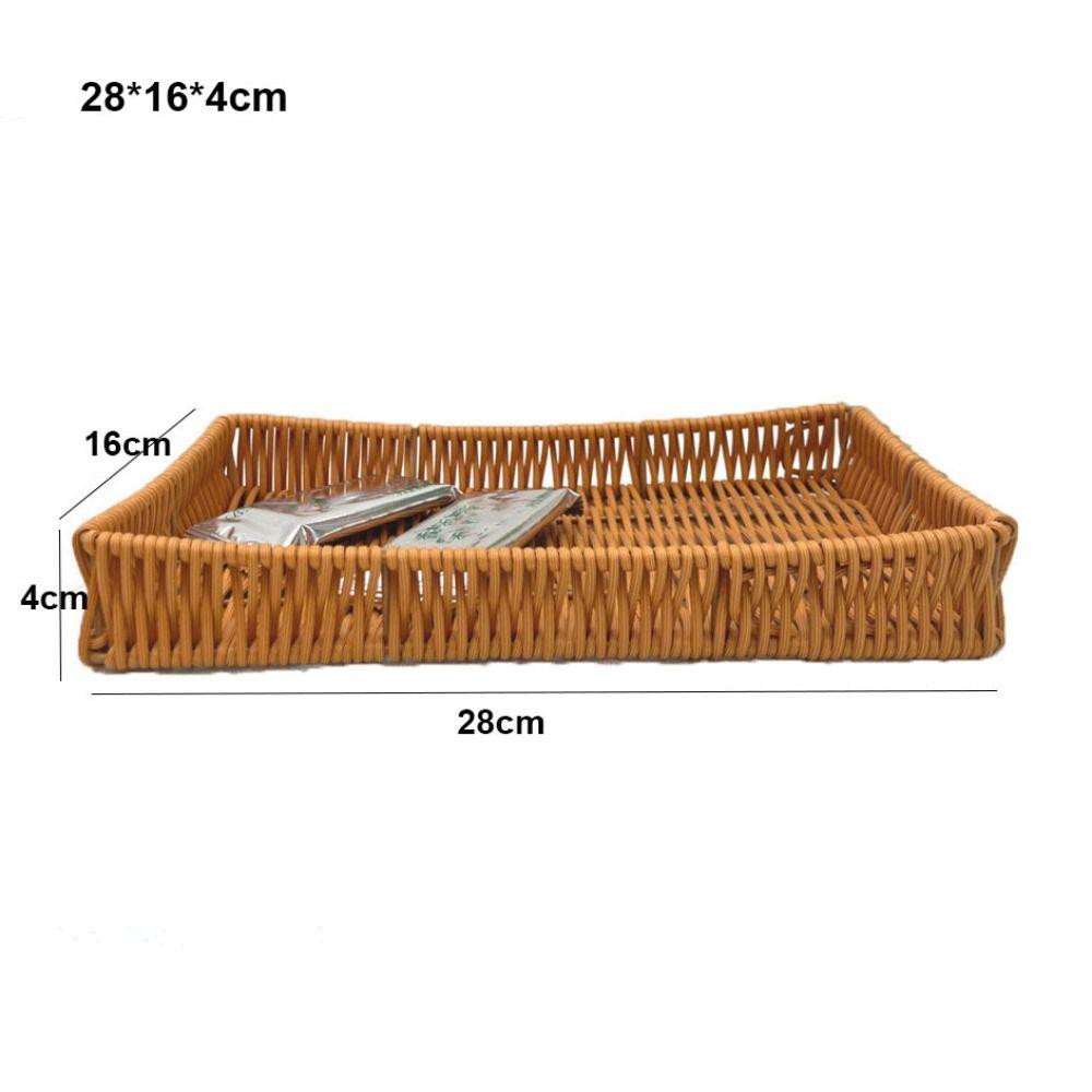 Handwoven Bread Fruit Vegetables Basket Hardness Restaurant Serving Tabletop Display