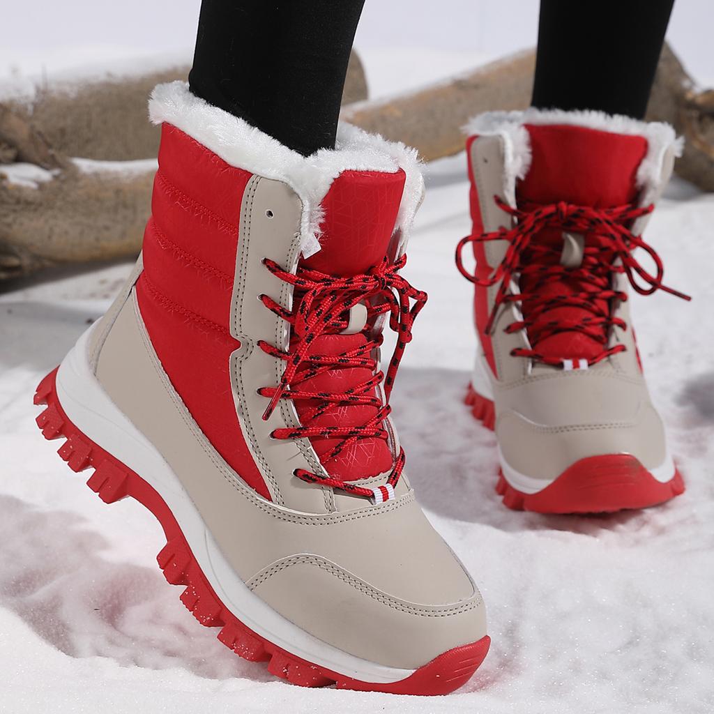Women Snow Boots Waterproof Winter Platform Ankle Boots Keep Warm Snow Shoes Plush Outdoor Short Boots Non-slip Casual Sneakers