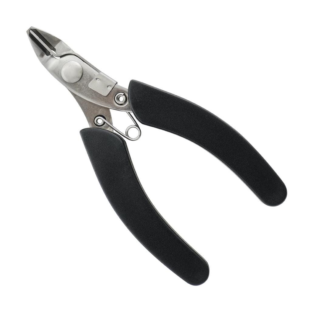 Bigman Stainless Steel Hobby Nippers with Dust Catch for for Plastic Models and Crafts Plastic, HT-02S,