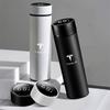 For Tesla Model 3 Model X Y MODEL S 1PCS Stainless Steel Coffee Cup Thermal Mug and Portable Car Smart Thermos Bottle Valve Cap