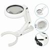 5 / 11X Magnifying Glass With Light 8 LED LAMP Magnifier Foldable Stand Table 25-26s