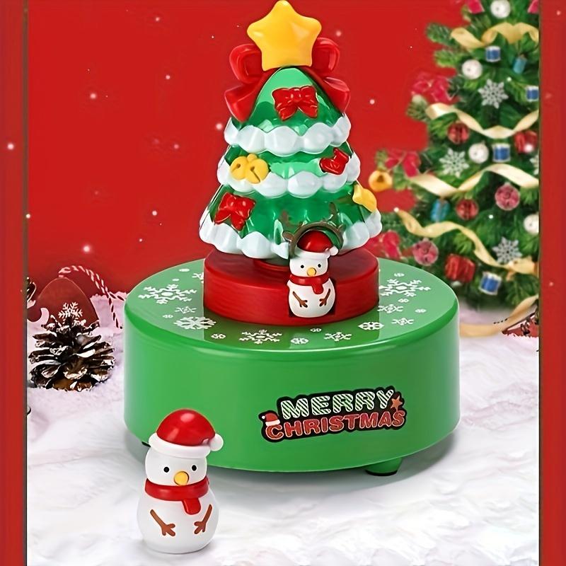 Christmas Toys Christmas Party Music Box Rotating Snowman Toy Ornament Chain Toy Children's Adult Music Box