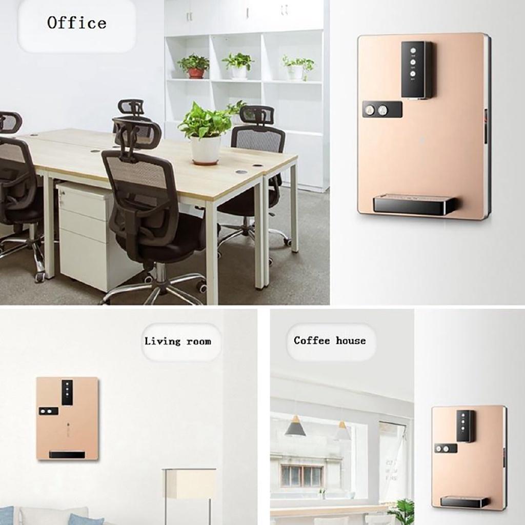 220V Water Cooler Drinking Fountain Electric Water Dispenser Multifunctional Hot/Cold/Ice Wall Mounting Water Heater