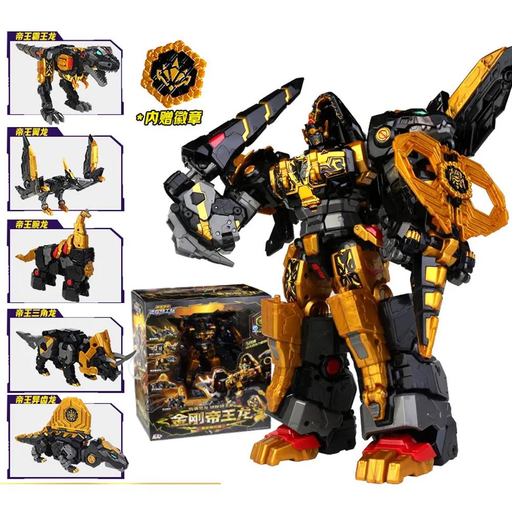 Mini Force Umhang Kraft Kraft Dinoid Krieger REX KAISER SCHWARZE EDITION Verwandlungs Roboter Dinosaurier Verformung Giganoto Dino Spielzeug