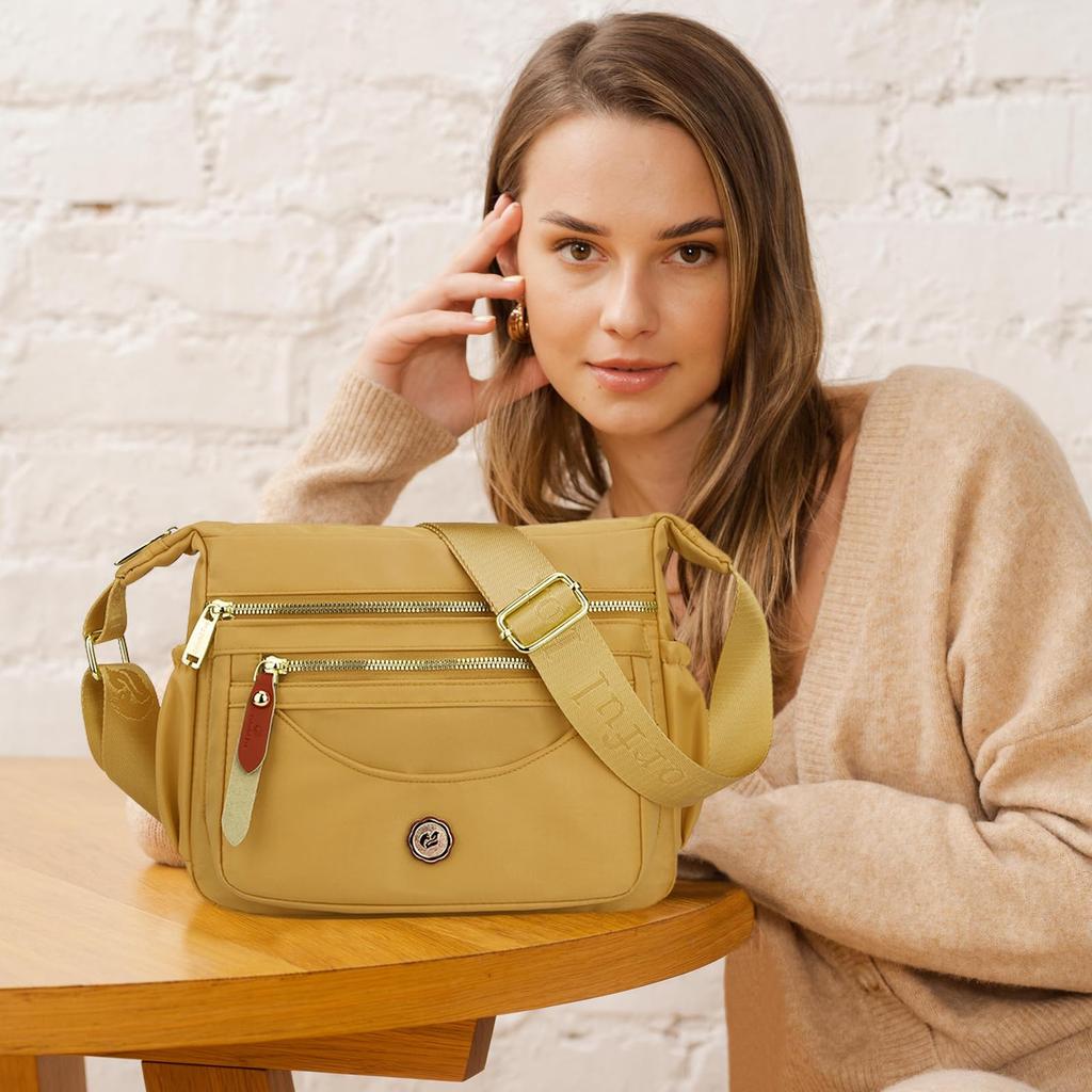 Shoulder Large Commuter Shoulder Multiple Perfect for and A Popular NICOLE&DORIS Women's Bag, Capacity, Crossbody, Stylish, Nylon, Multi-Sized,