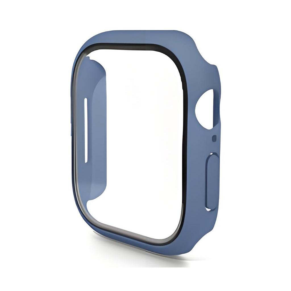 For Apple Watch Series 11/10 42mm Watch Case ENKAY HAT PRINCE Rubberized Hard PC Cover with Tempered Glass